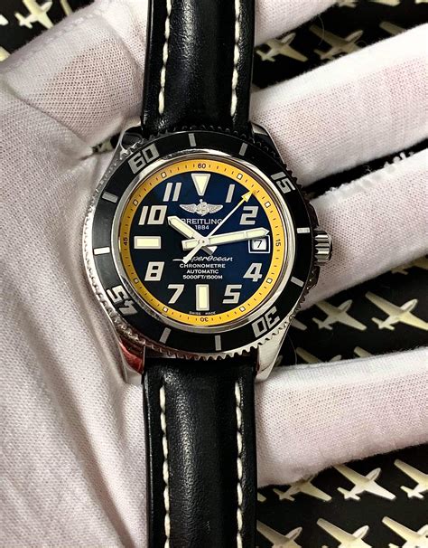 breitling superocean yellow replica